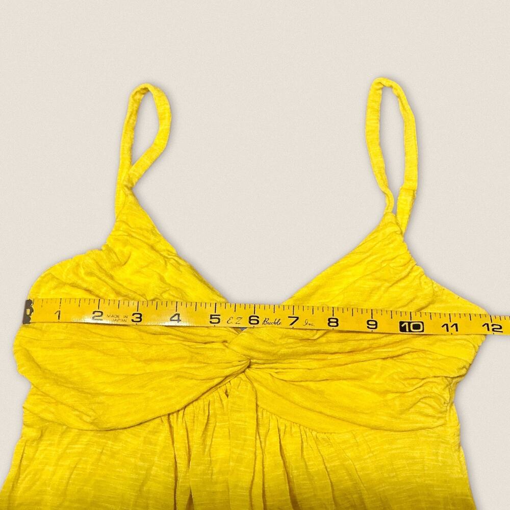 Y2K 2000s Summer Yellow Spaghetti Strap Cami Tank Top Forever 21 F21 - Small - Picture 6 of 7